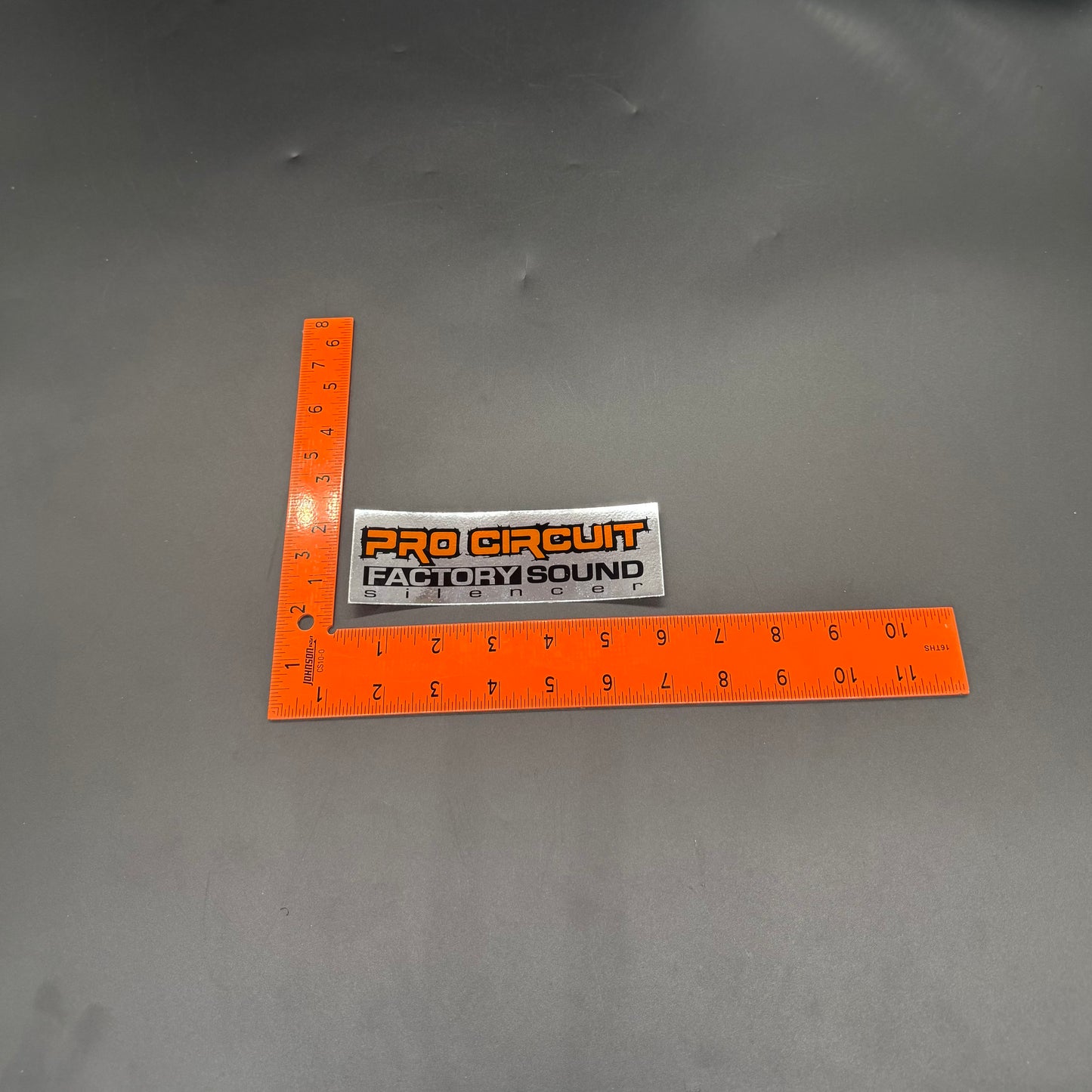 Pro Circuit "Factory Sound" Silencer Sticker (Chrome)