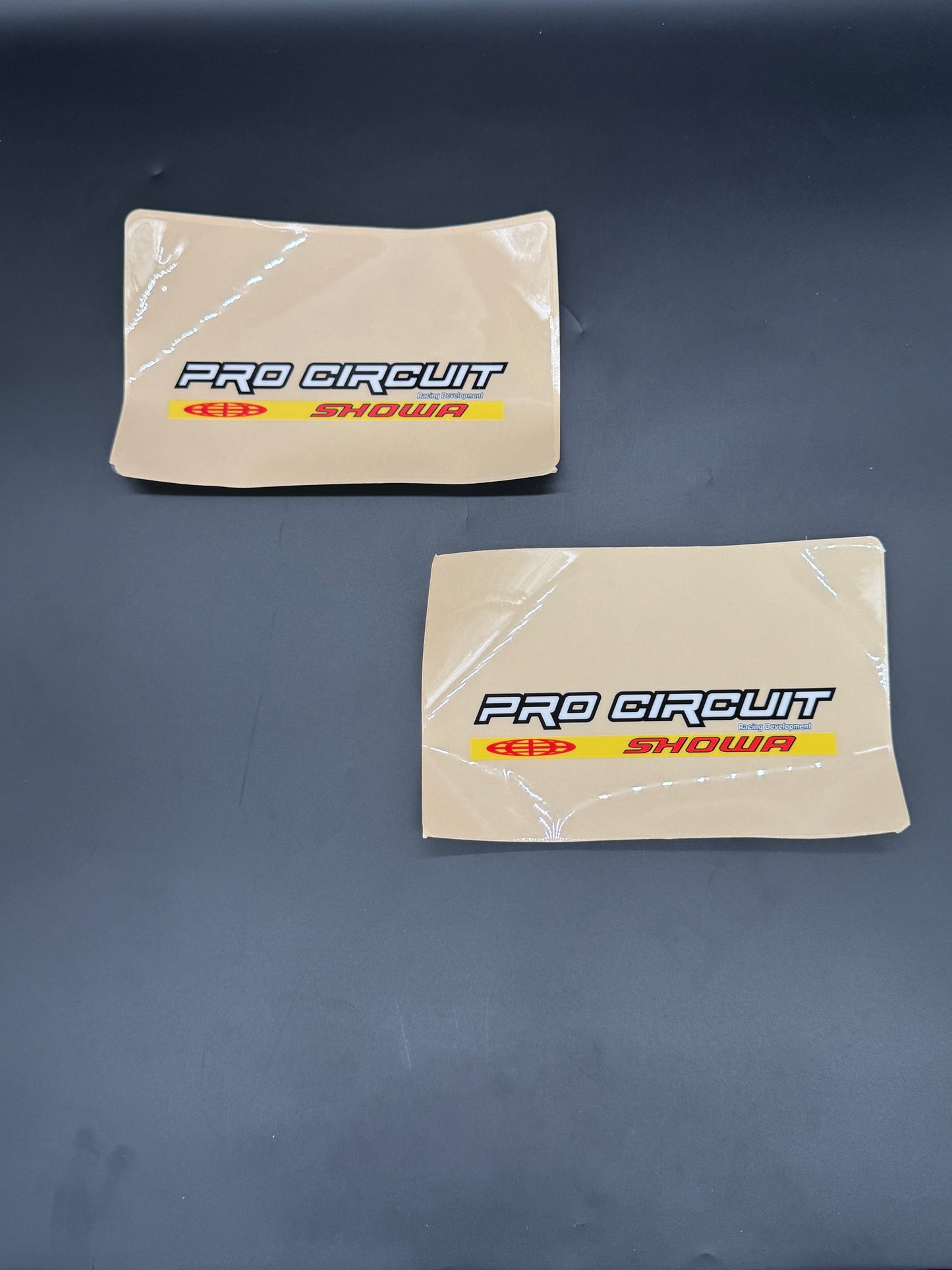 Pro Circuit + SHOWA Fork Decals (set of 2)