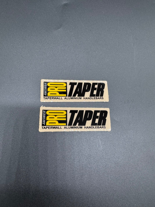 Vintage ProTaper Bar Stickers on Clear (set of 2)