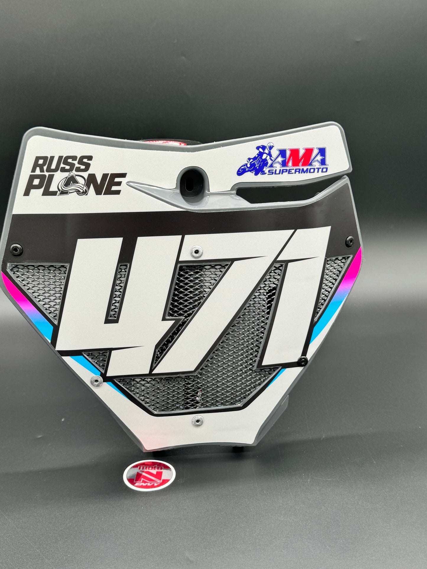 Vented Front Number Plate - Customer-Provided