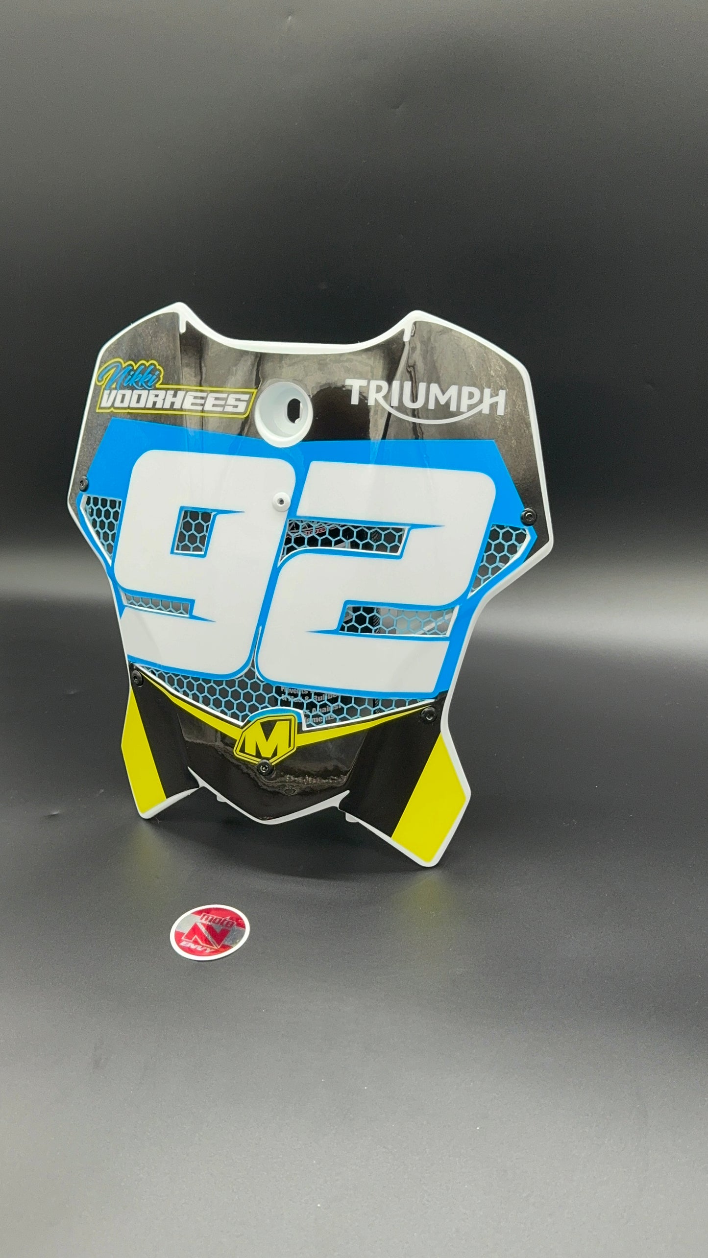 Vented Front Number Plate - Customer-Provided