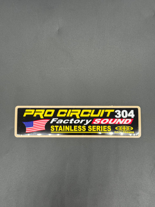 Pro Circuit "304" Factory Sound Silencer Sticker