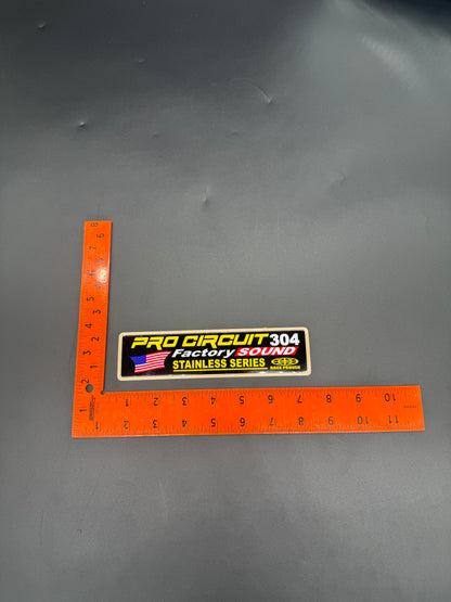 Pro Circuit "304" Factory Sound Silencer Sticker