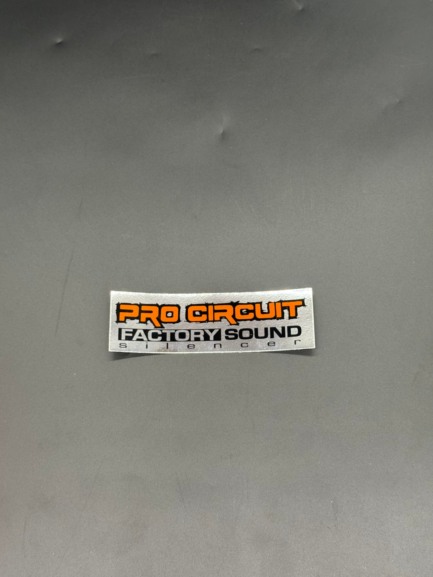 Pro Circuit "Factory Sound" Silencer Sticker (Chrome)