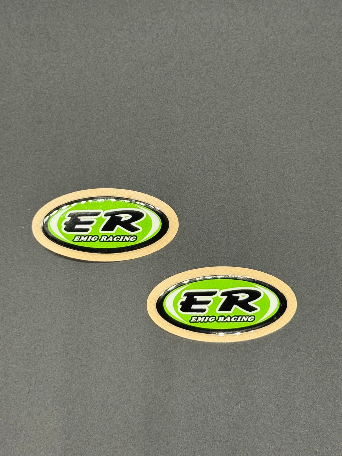 Emig Racing Triple Clamp Stickers (set of 2)