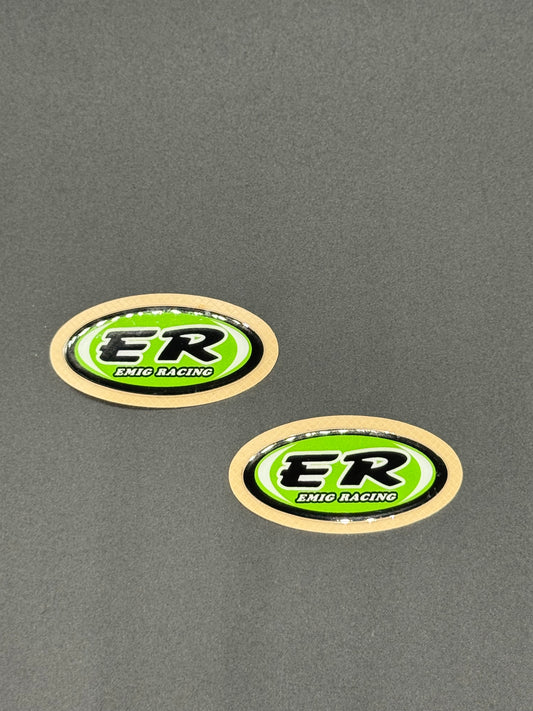 Emig Racing Triple Clamp Stickers (set of 2)