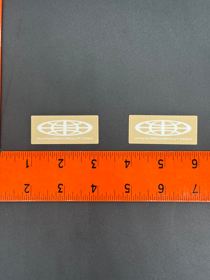 Pro Circuit Triple Clamp Stickers - Clear (set of 2)